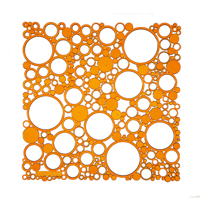 VedoNonVedo Bollicine dekoratives Element zur Einrichtung und Teilung von Räumen - orange transparen 4